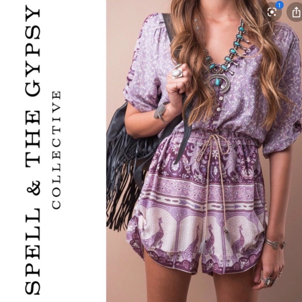 Spell Xanadu Purple Haze Playsuit